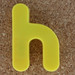 Magnetic letter h