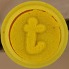 Foam rubber stamp letter t