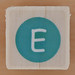 Rubber Stamp Letter E