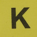 Foam brick letter K