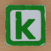 Wooden Brick Letter k