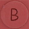 Rubber Stamp Letter B