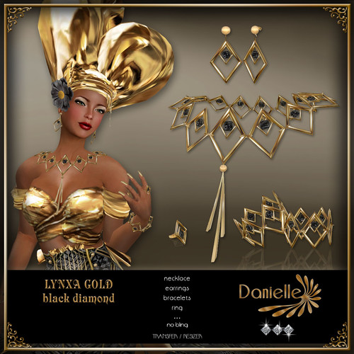DANIELLE Lynxa Gold ~ Black Diamond