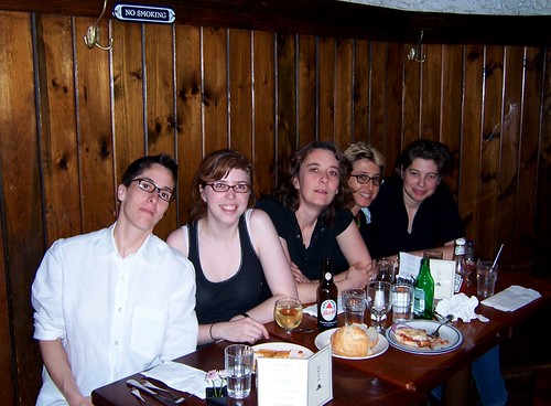 Fries and booze with Alison Bechdel, Jen Camper and Joan Hilty