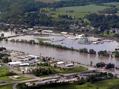 Fonda Fair Grounds Flooded by the Mohawk River on June 28, 2006.