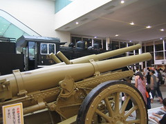 Artillery guns in the museum