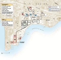 Parking resources in the area of the forthcoming Washington Nationals baseball stadium
