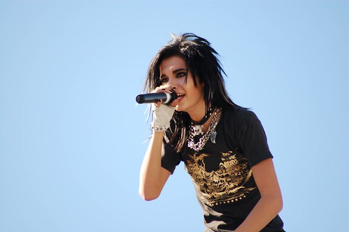 Bill beim Videodreh von Tokio Hotel