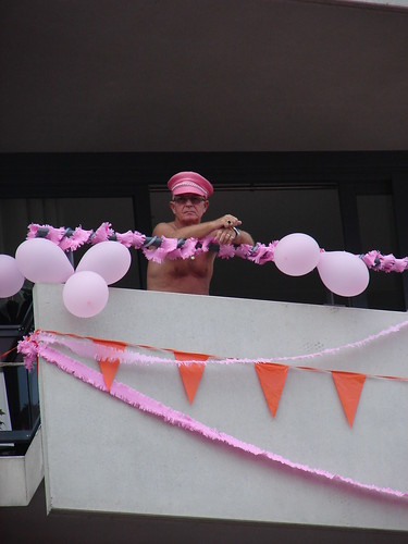 Decorated Guy on decorated balcony :)