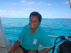 Nia, one of our dive crew