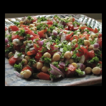 Not Mine - Red Capsicum, Parsley and Chickpea Salad