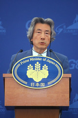 Koizumi en la cumbre del G8 de 2006