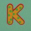 Puffy Sticker Letter K