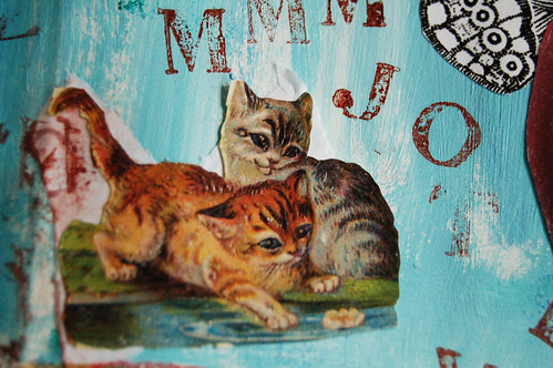 Kittens - detail of collage