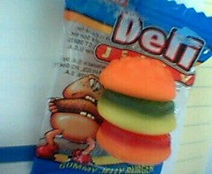 Hmm.. A hamburger gummy candy