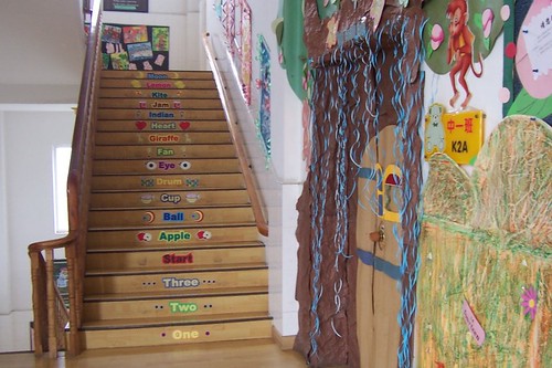 classroom door and stairs
