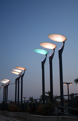 lighting poles at the company