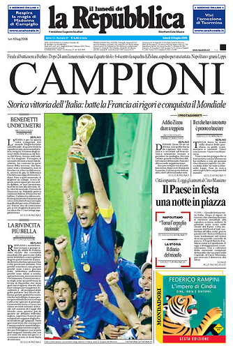 WC Italy Front Page