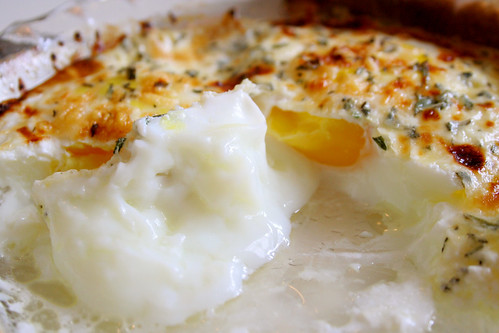 shirred eggs