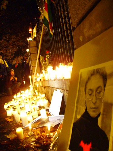 Anna Politkovskaja candle vigil 5