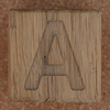 Wooden brick letter A