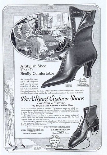 Dr. A. Reed Cushion Shoes ad, 1917