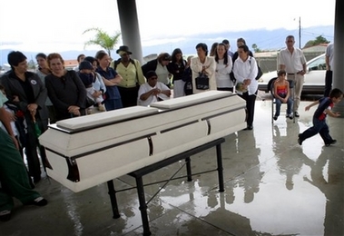 Funeral of  Milena Mora Vargas Delvalle