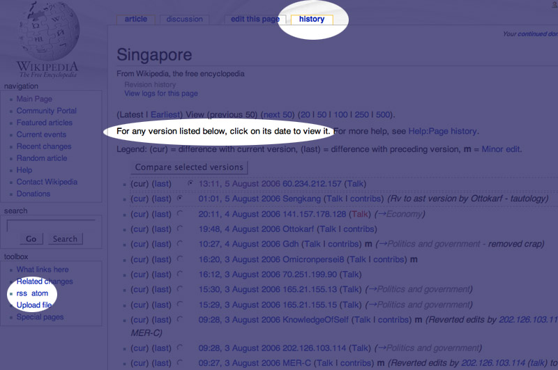 funny wikipedia edits. Wikipedia entry - Singapore 3