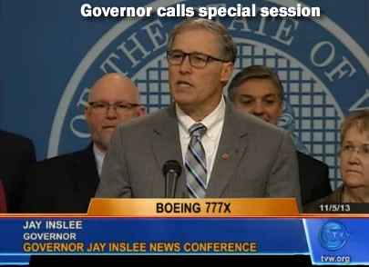 Gov. Jay Inslee calls special session.