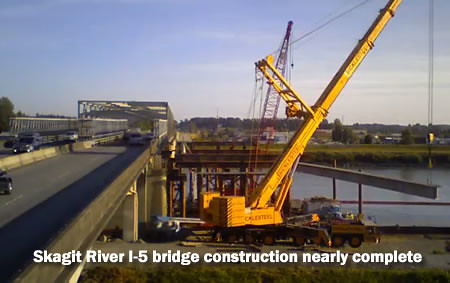 Skagit River I-5 Bridge Construction