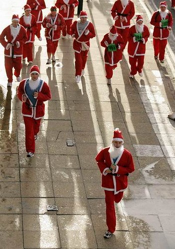Santa Claus Running Race