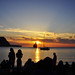 Ibiza - ocean sunset sea people silhouette rock sailboat island spain mediterranean ibiza