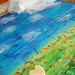 Ibiza - Felted Painting in Progress