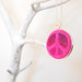 Ibiza - Peace in Pink - Felted pendant