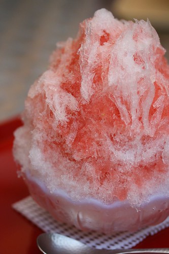 Strawberry shaved ice