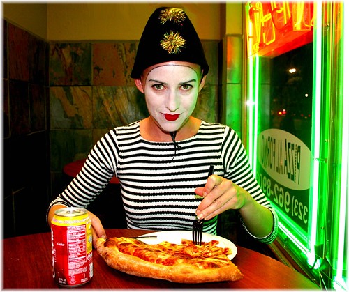 Amy Eating Pizza