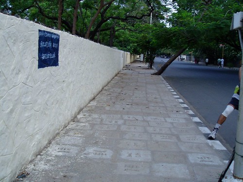 Open Sidewalks in Greenways Road, Chennai