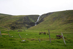 Waterfall near Ã“lafsvÃ­k