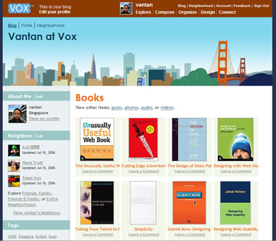 My Vox book collection