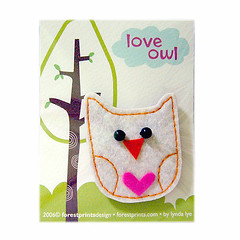 Love Owl Pin Brooch