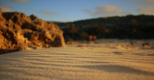 a patch of sand on our way from the water to the tents