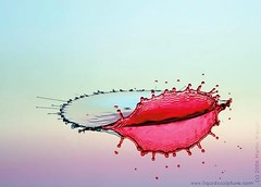 BigWetOneRed - Liquid Sculpture - Fine art photography of drops and splashes (c)2006 Martin Waugh
