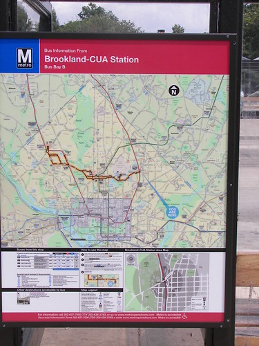 WMATA bus map, Brookland