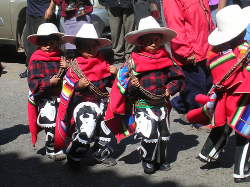 Childrens Parade, Plaza De Armas, Cuzco, Peru