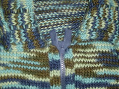 Drop Stitch Cardigan zipper