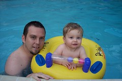 In the pool - Father's Day