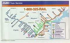 MARC Commuter railroad map (slightly out of date)