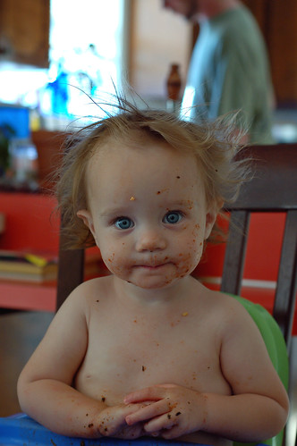 Most Recent Spaghetti Face, Complete with Hairdo