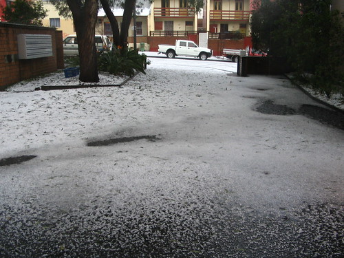 Hail storm in Sydney
