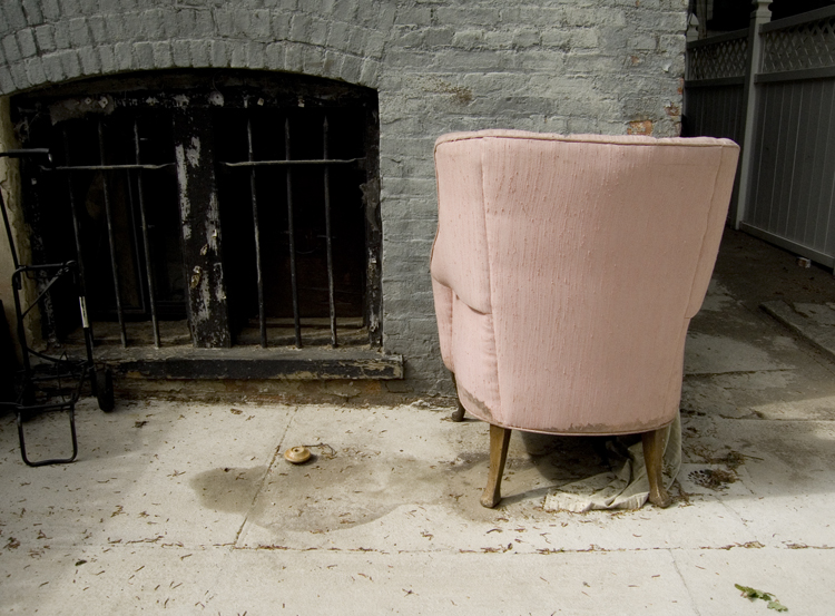 pink chair: brooklyn